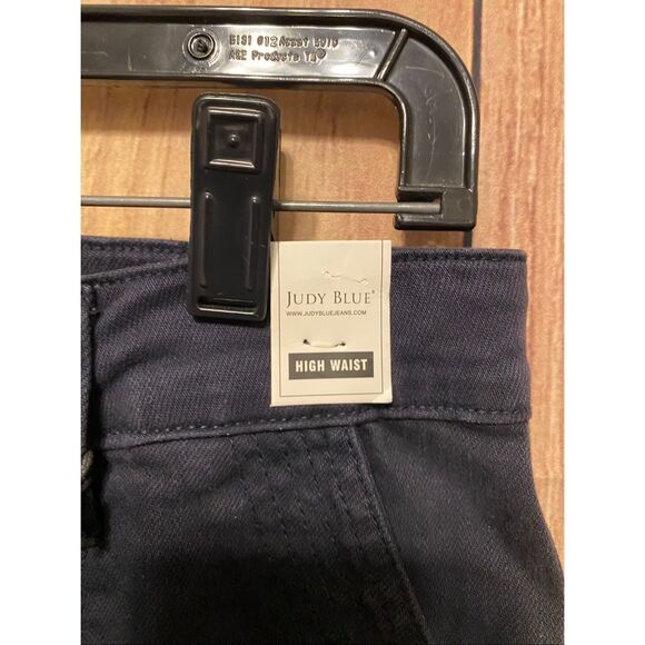 Judy Blue 9/29 high waist Navy NWT pants cuffed jogger denim style - Picture 8 of 13
